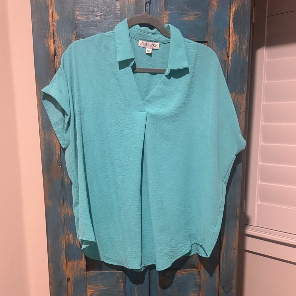 Women's Turquoise Blouse